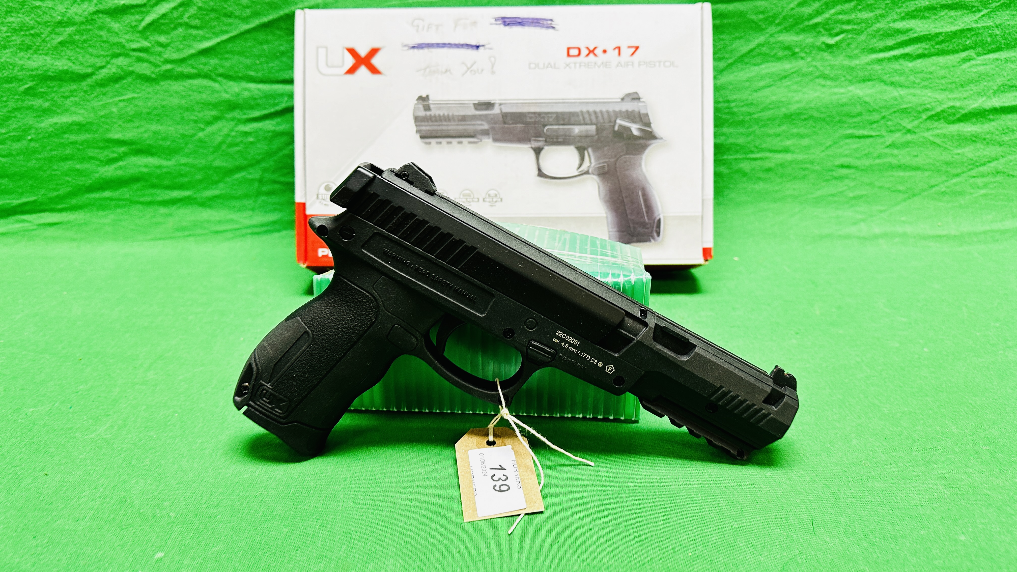 UMAREX DX-17 DUAL EXTREME SPRING AIR PISTOL (FIRES PELLETS AND BB'S) (BOXED) - (ALL GUNS TO BE
