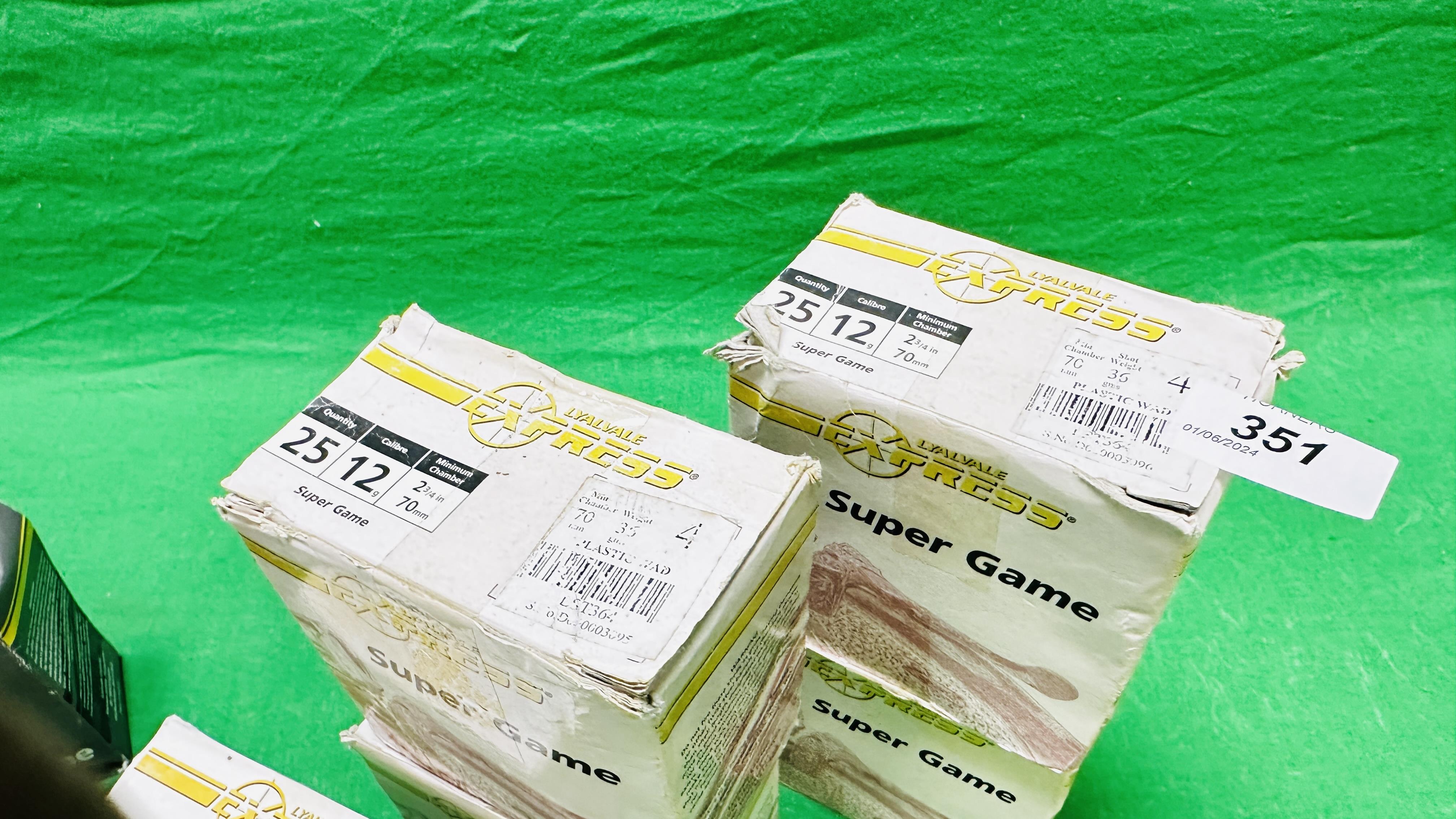 200 X LYALVALE EXPRESS 12 GAUGE CARTRIDGES INCLUDING SUPREME GAME 32GM 6 SHOT, - Image 7 of 7