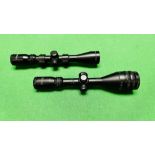 TWO HAWKE RIFLE SCOPES TO INCLUDE SPORT HD 3-9X40 WITH MOUNTS AND SPORT HD 3-9X50 AO MILL DOT IR.