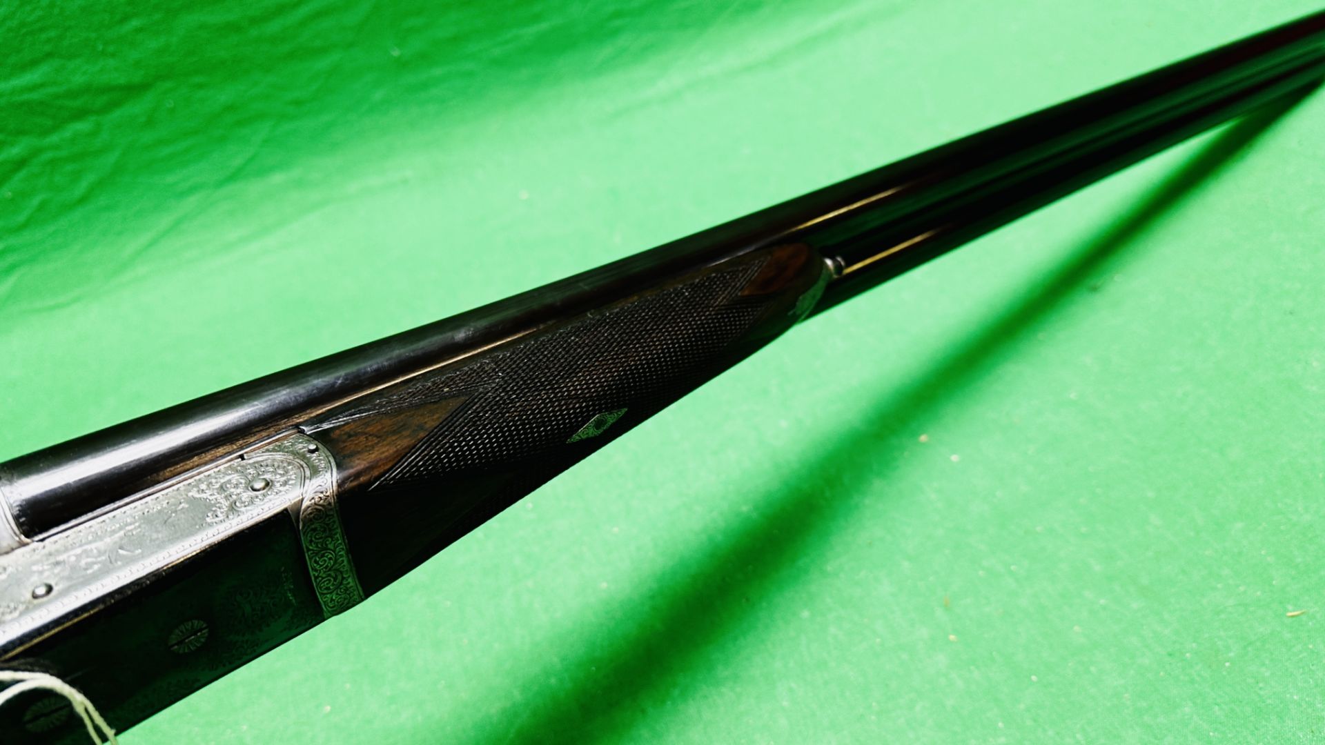 WILLIAM FORD 12 BORE SIDE BY SIDE SHOTGUN #10200, 25" BARRELS, SLEEVED, WITH CHURCHILL RIB, - Image 15 of 22