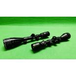 TWO RIFLE SCOPES TO INCLUDE NIKKO STIRLING PLATINUM 4-12X50 WA WITH MOUNTS AND ONE OTHER 3-9X50