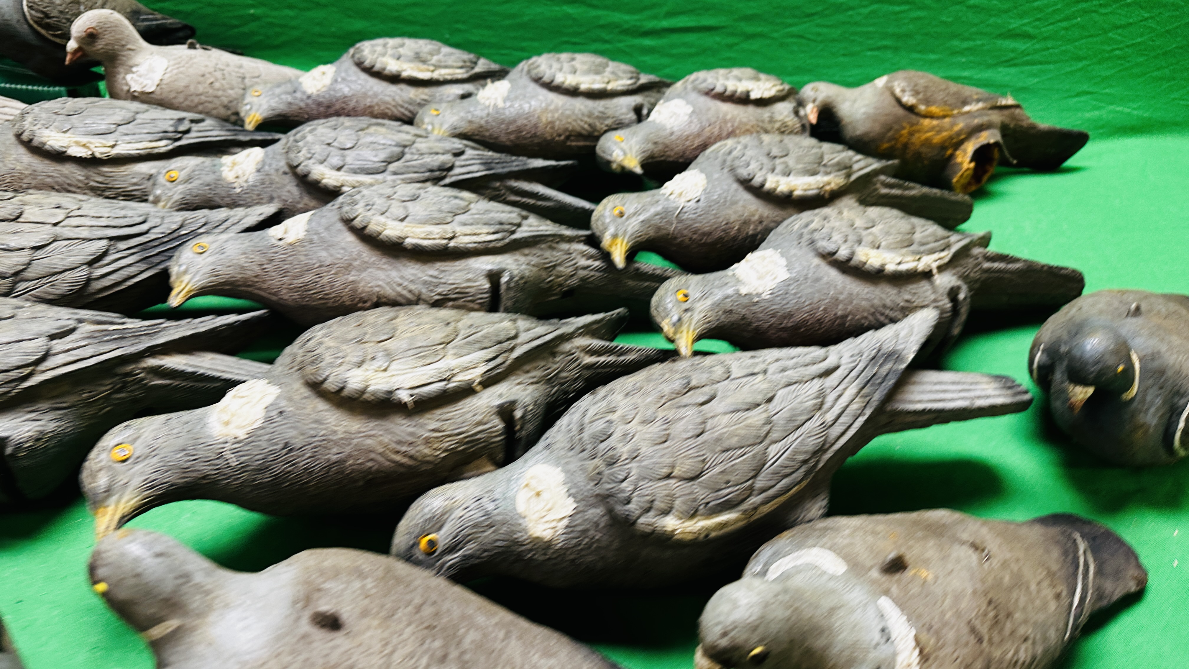 A GROUP OF 26 PIGEON DECOYS. - Image 10 of 10