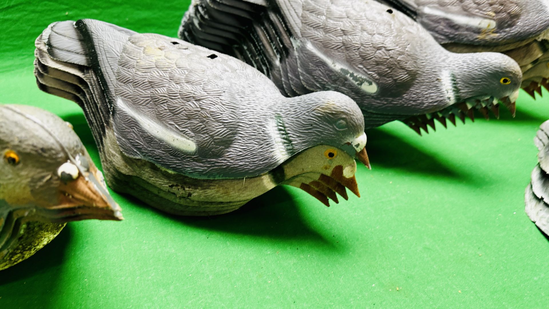 A GROUP OF 30 HALF BODY PIGEON DECOYS. - Image 3 of 7