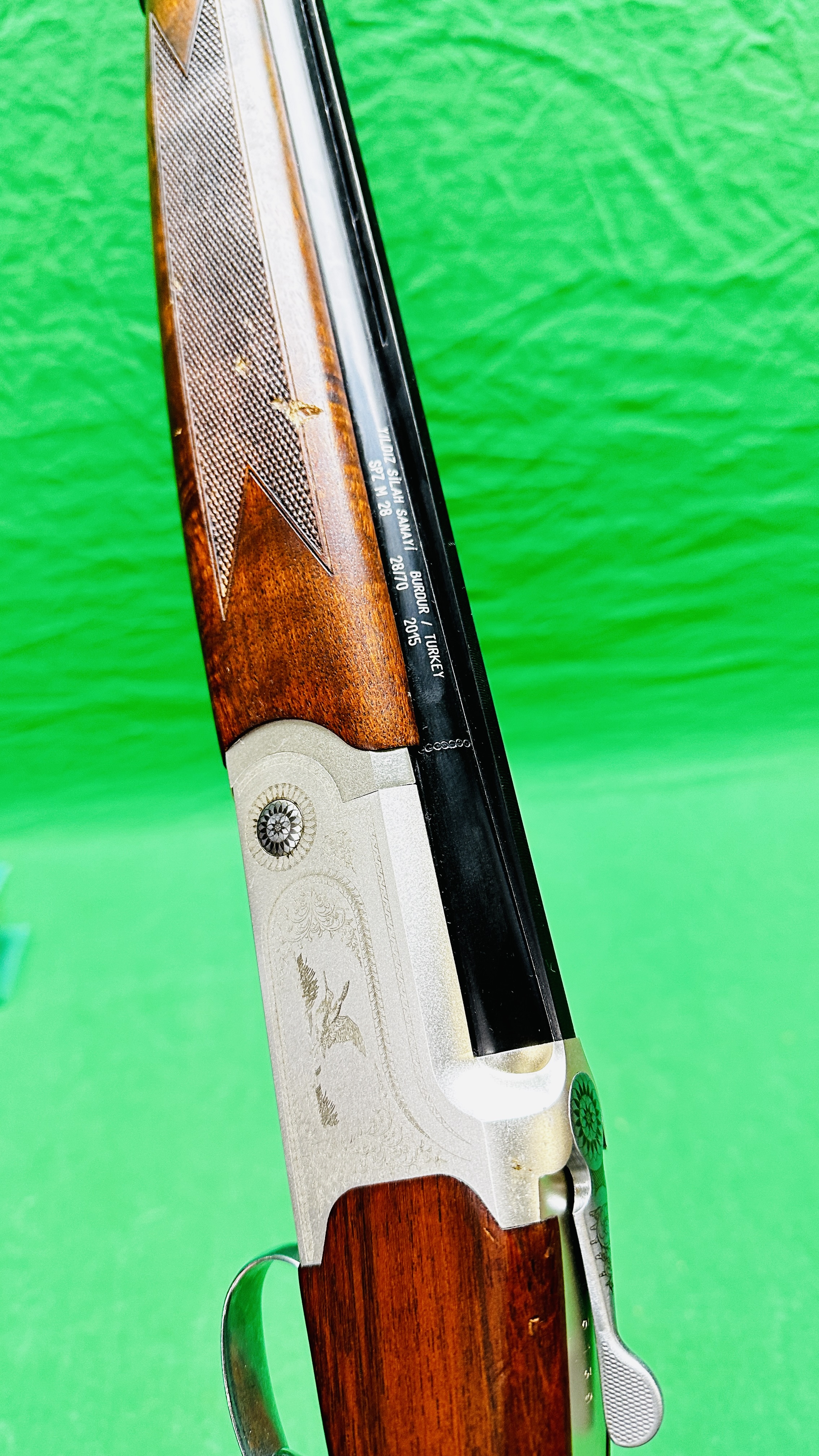 YILDIZ 28 GAUGE OVER AND UNDER MULTI CHOKE SHOTGUN, #K5139, TOTAL FIVE CHOKES, - Bild 10 aus 15