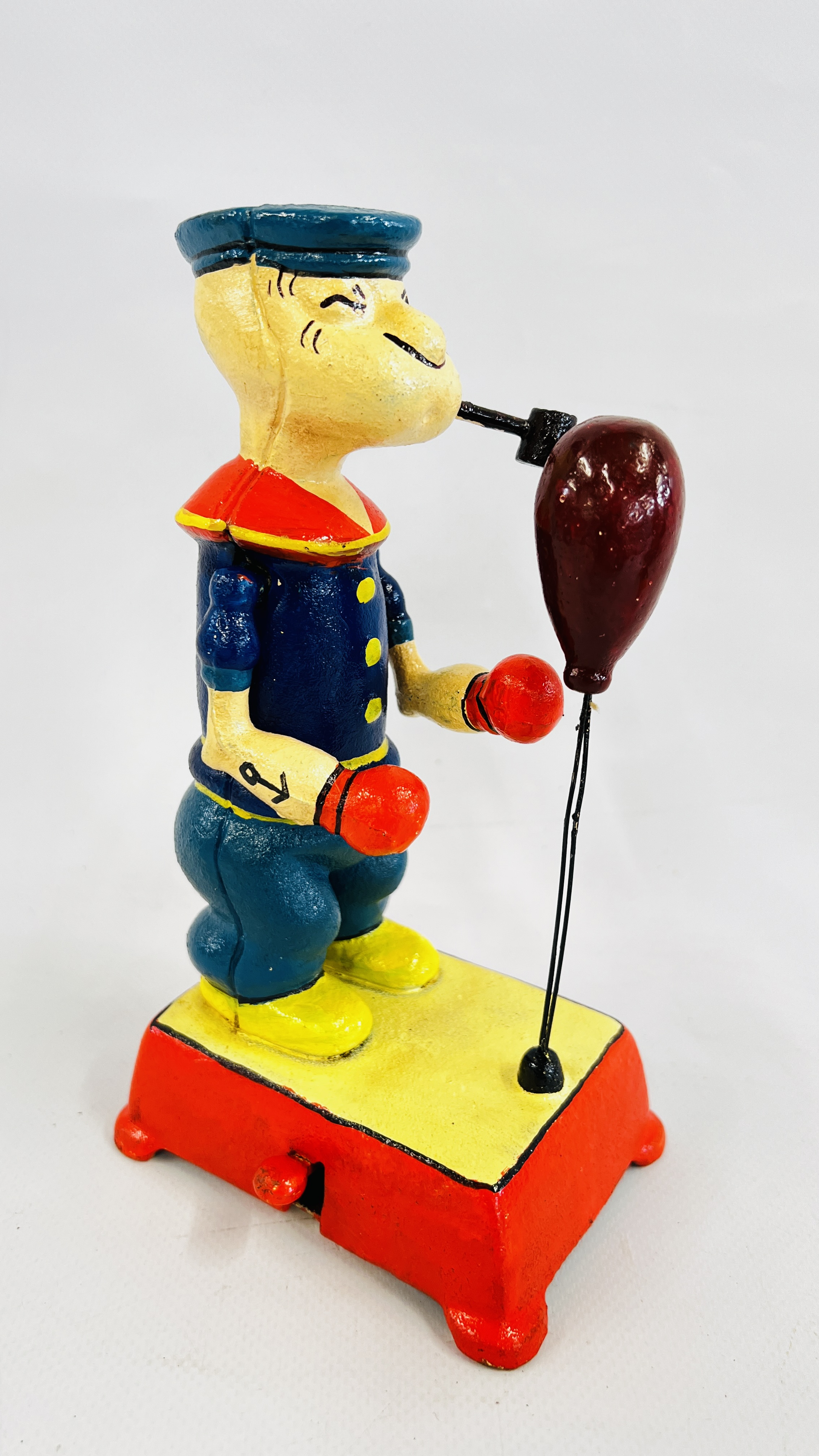 (R) BOXING POPEYE AND DOG FIGURES. - Image 3 of 3