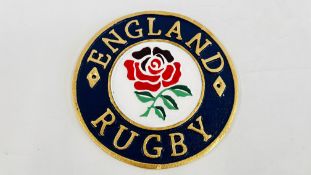 (R) ENGLAND RUGBY PLAQUE.