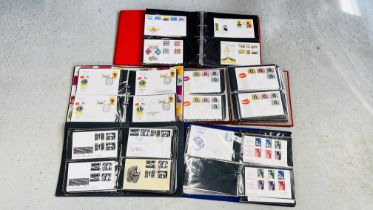 A COLLECTION OF FIRST DAY COVERS WITHIN FIVE ALBUMS.