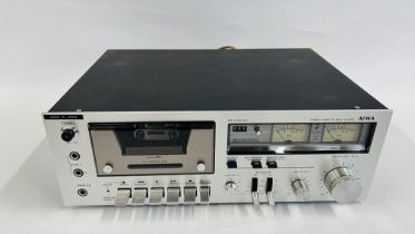 AIWA STEREO CASSETTE DECK MODEL AD-6350 - SOLD AS SEEN.