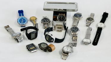 VINTAGE WATCHES TO INCLUDE CASIO, PULSAR, SWISS MODA,