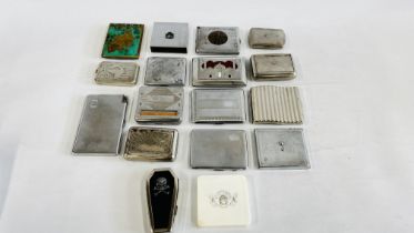 A GROUP OF ASSORTED MAINLY VINTAGE CIGARETTE AND TOBACCO CASES,