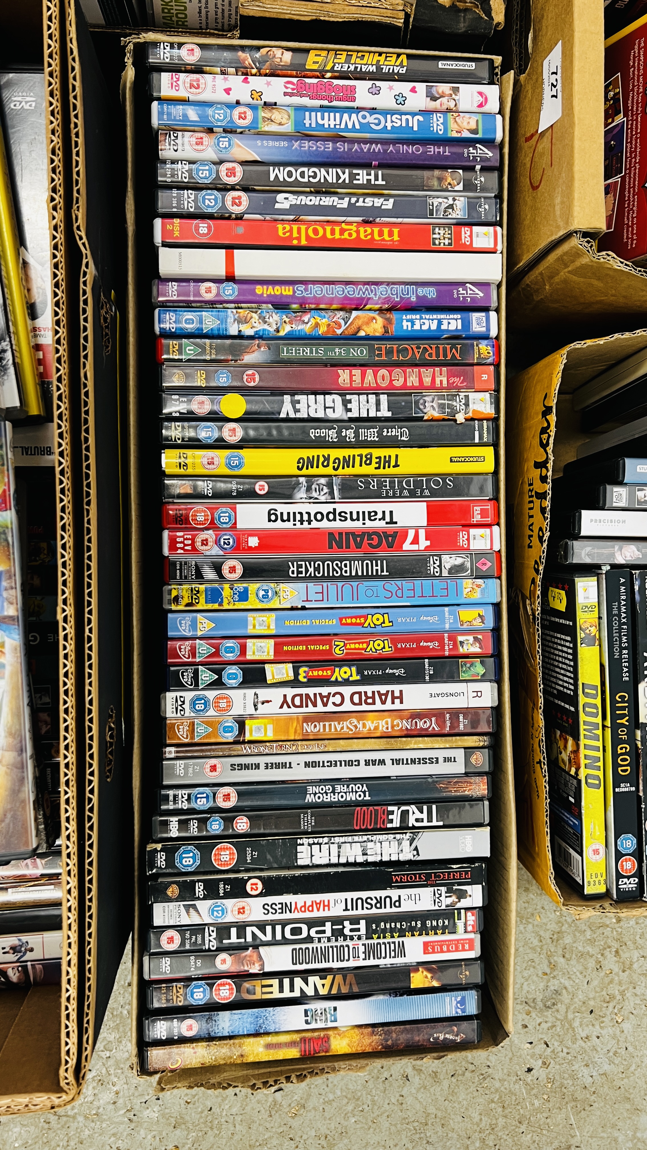 6 X BOXES CONTAINING AN EXTENSIVE COLLECTION OF ASSORTED DVD'S. - Image 5 of 8