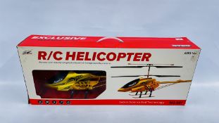 EXCLUSIVE METAL MODEL SERIES GYRO RC HELICOPTER BOXED.