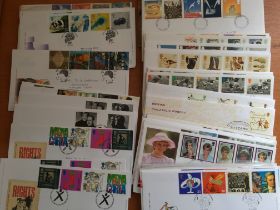 STAMPS: BOX WITH EXTENSIVE RANGE GB FIRST DAY COVERS, 1960s TO ABOUT 2004 (APPROX 700).