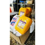 8 X 5 LITRE EVO-STIC WATERPROOFER AND PLASTICISER PLUS 3 X 5 LITRE SIKA PATIO AND DRIVEWAY SEALER.