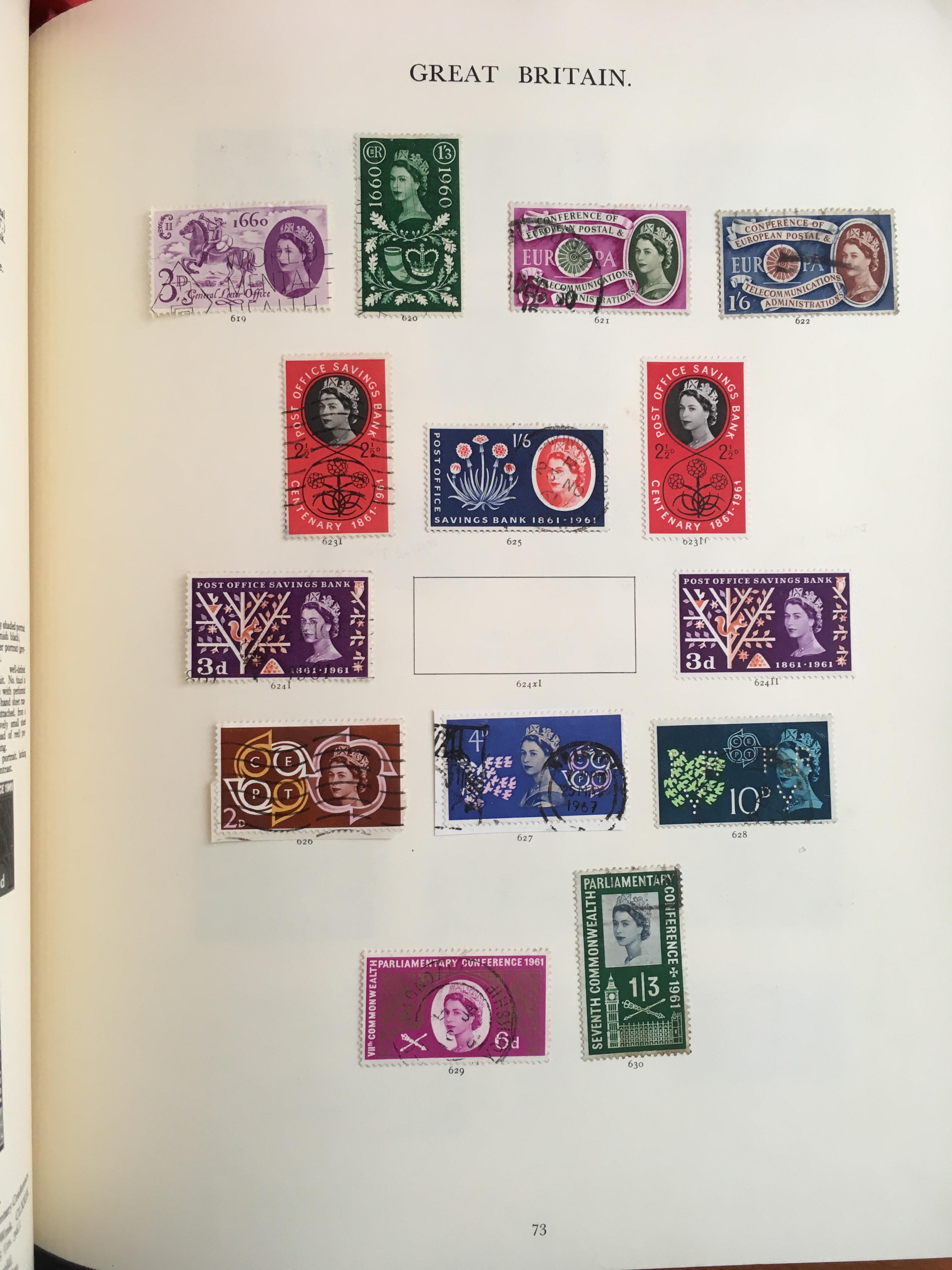 STAMPS: BOX WITH GB COLLECTIONS AND REMAINDERS IN TEN WINDSOR ALBUMS. - Image 5 of 49