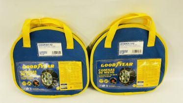 2 X GOODYEAR SNOW CHAINS.