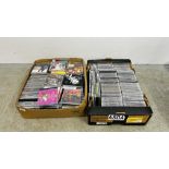 2 X BOXES CONTAINING AN EXTENSIVE COLLECTION OF ASSORTED CD'S.