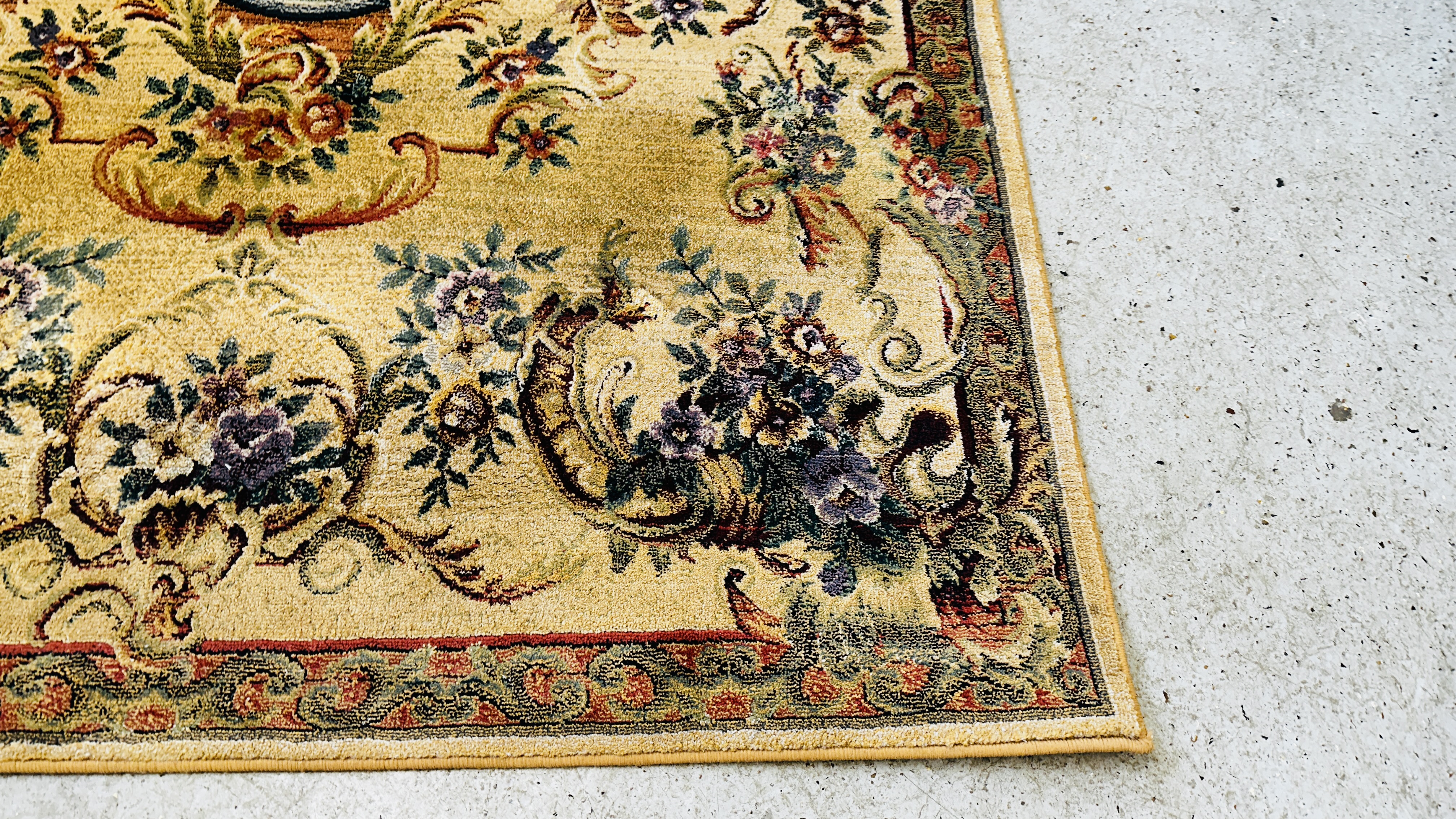 A FAWN PATTERNED GABBEH RUG, 160 X 235CM. - Image 2 of 7
