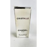 A 100ML BOTTLE MARKED "CHANEL" CHRISTALLE (BOXED) AS CLEARED.