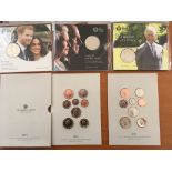 COINS: ROYAL MINT 2021 UNCIRCULATED DEFINITIVE COIN SET PLUS FURTHER CARD WITH THE SAME COINS,