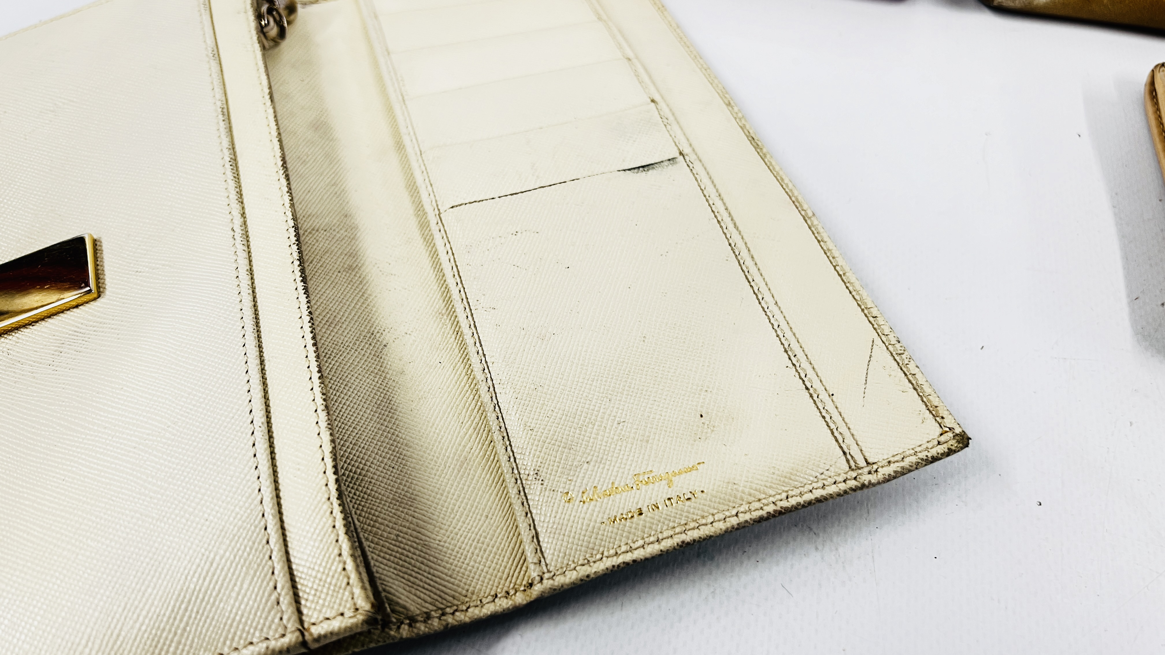 A COLLECTION OF 11 DESIGNER PURSES MARKED "SALVADOR FERRAGAMA". - Image 3 of 6