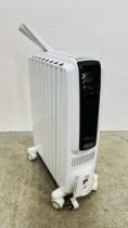 A DELONGHI DRAGON 4 OIL FILLED RADIATOR WITH INSTRUCTION LEAFLET - SOLD AS SEEN.