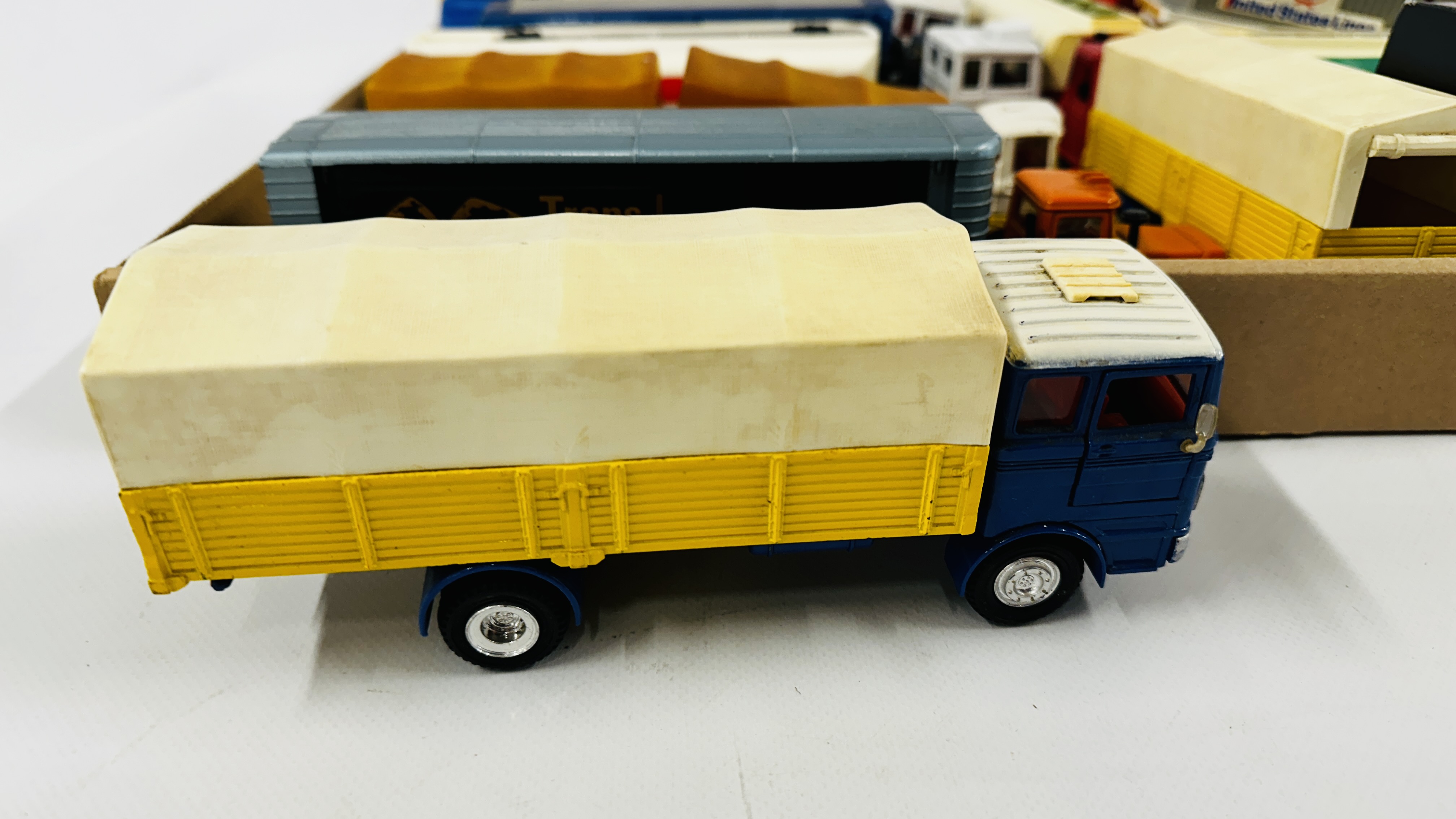 2 X TRAYS CONTAINING A GROUP OF ASSORTED DIE-CAST MODEL TRANSPORTER LORRIES TO INCLUDE ESSO AND - Image 2 of 16