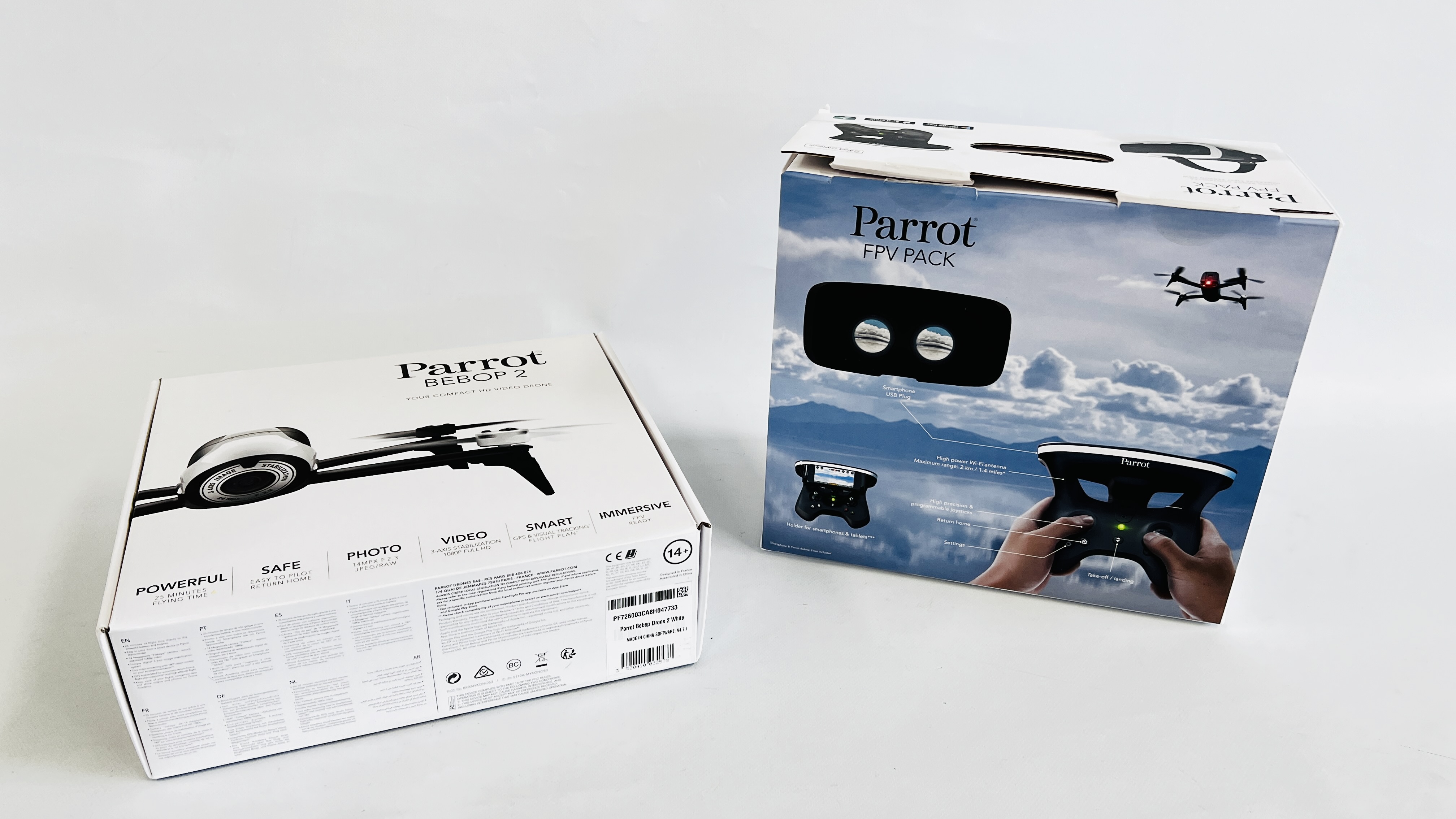 A PARROT BEBOP 2 FPV DRONE WITH LOPRO CARRY CASE AND ORIGINAL BOX - SOLD AS SEEN. - Image 6 of 9