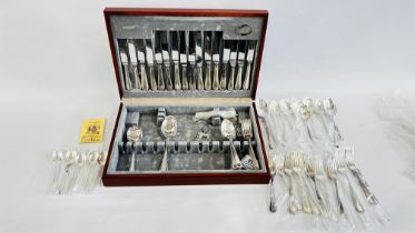 A CASED CANTEEN OF CUTLERY BY COOPER LUDLAM.