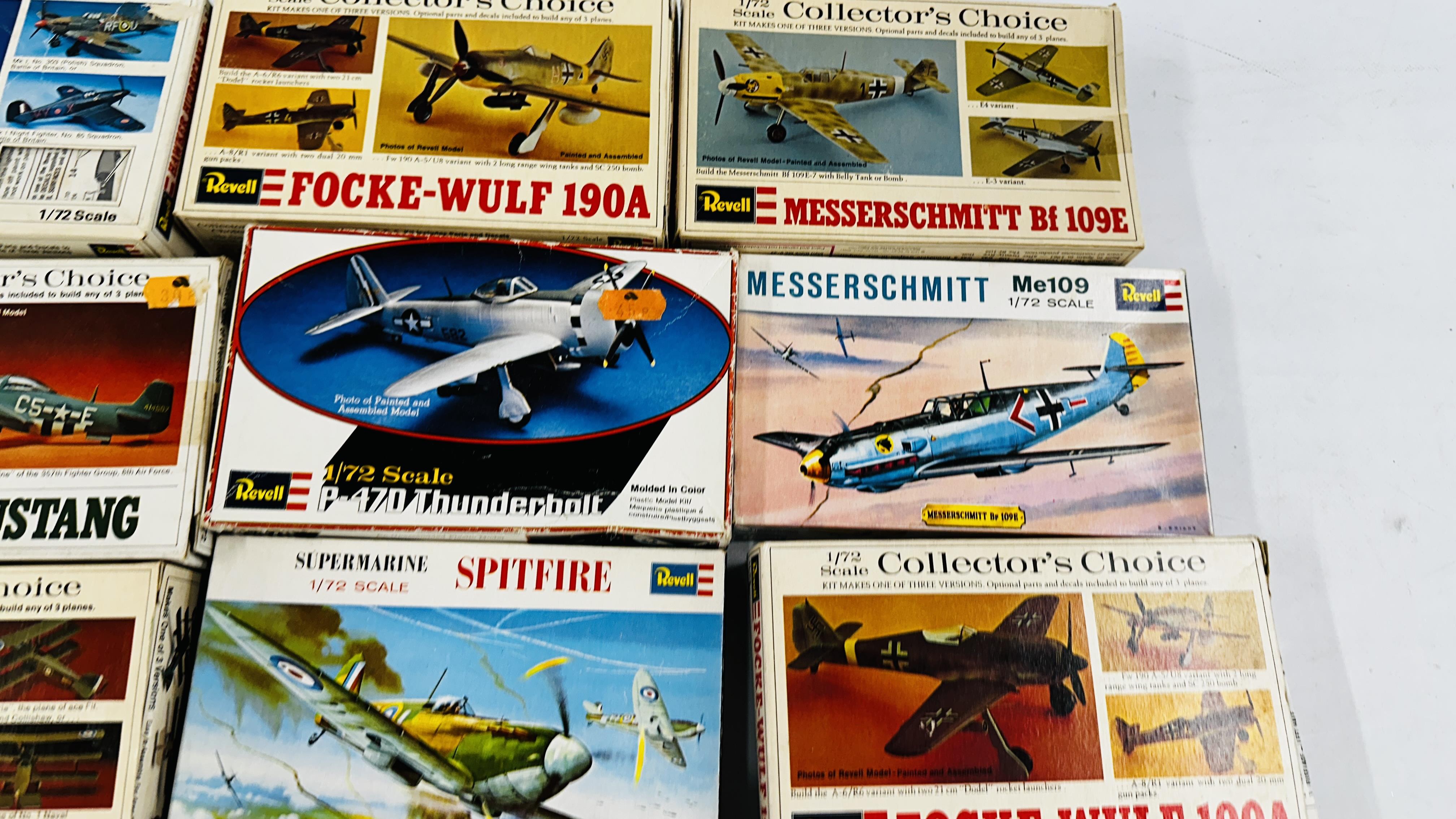 A BOX CONTAINING A COLLECTION OF 19 REVELL MODEL AIRCRAFT KITS. - Image 3 of 7