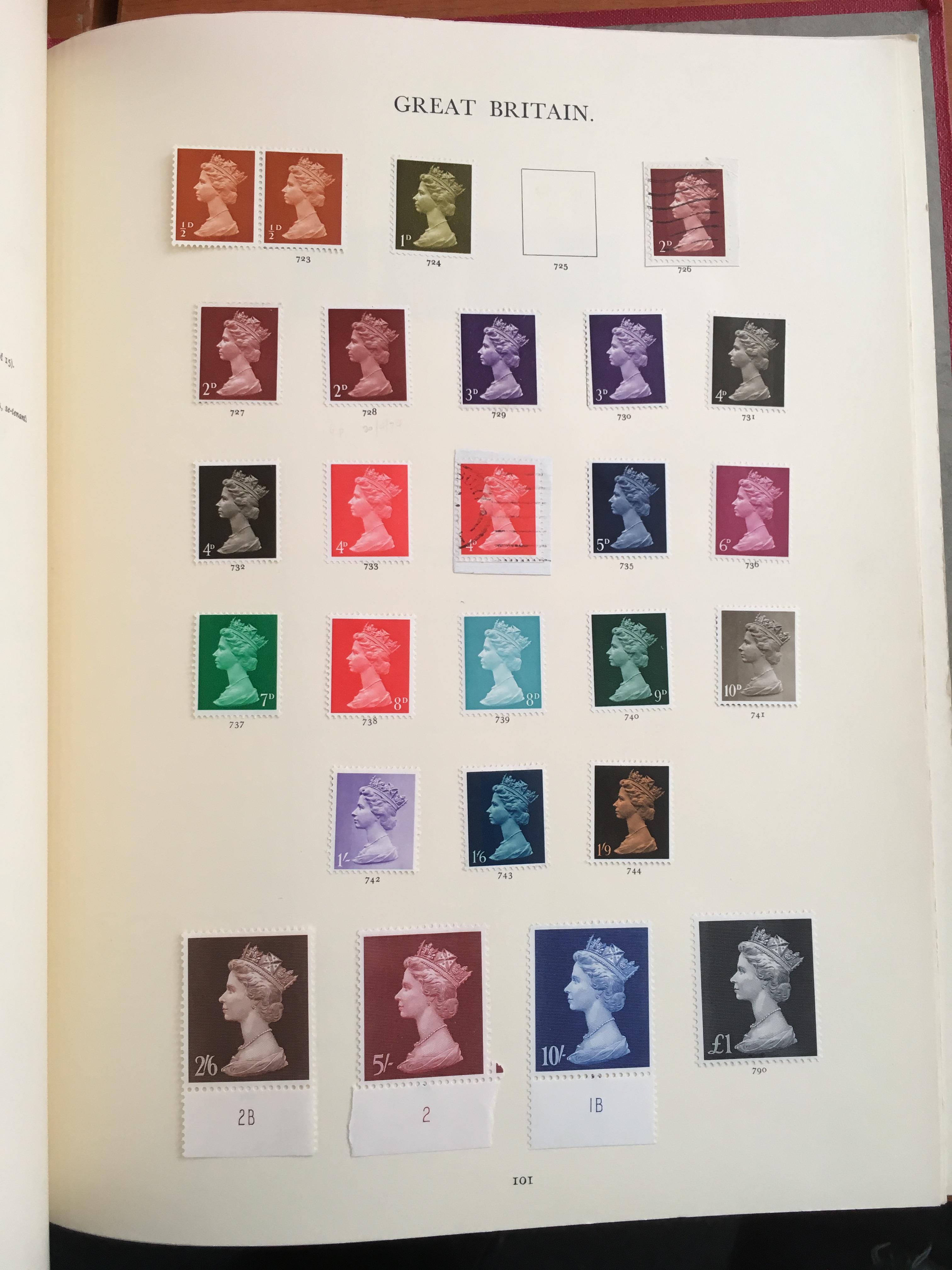 STAMPS: BOX WITH GB COLLECTIONS AND REMAINDERS IN TEN WINDSOR ALBUMS. - Image 3 of 49