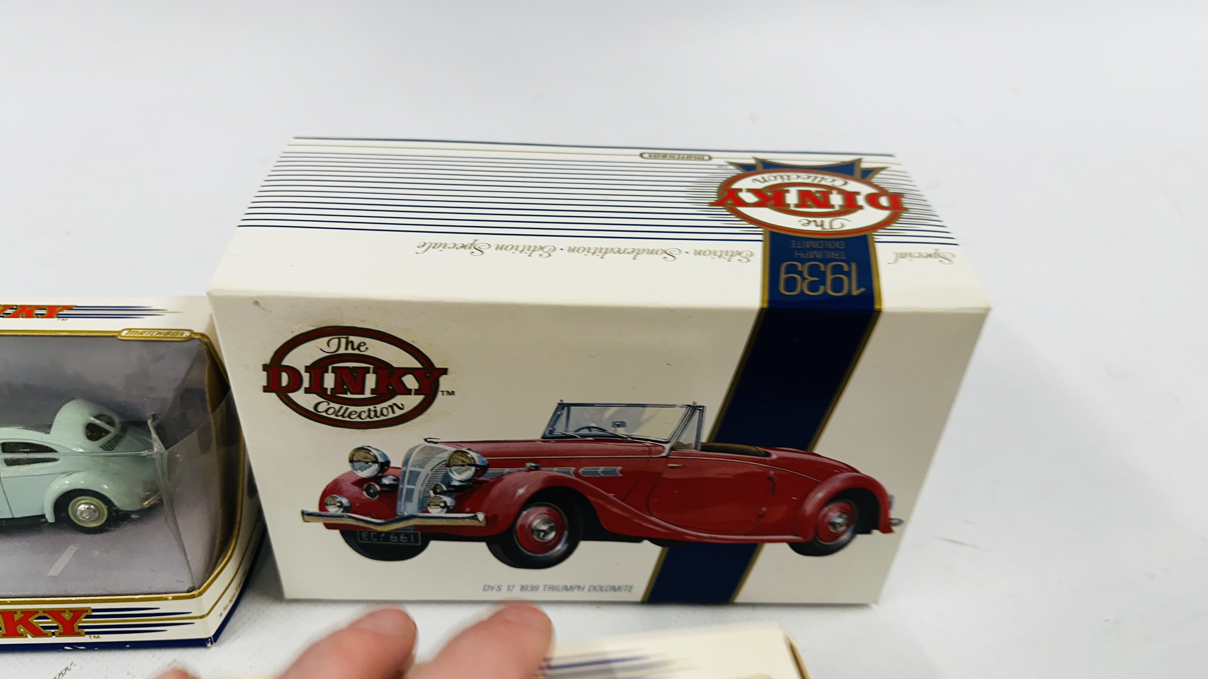 A GROUP OF 12 ASSORTED BOXED DINKY DIE-CAST MODEL VEHICLES TO INCLUDE 1953 AUSTIN A 40 & M.G.B. - Image 13 of 13