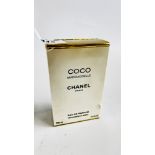 A 100ML PART USED BOTTLE MARKED "CHANEL" COCO MADEMOISELLE (BOXED AS CLEARED).