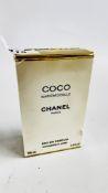 A 100ML PART USED BOTTLE MARKED "CHANEL" COCO MADEMOISELLE (BOXED AS CLEARED).