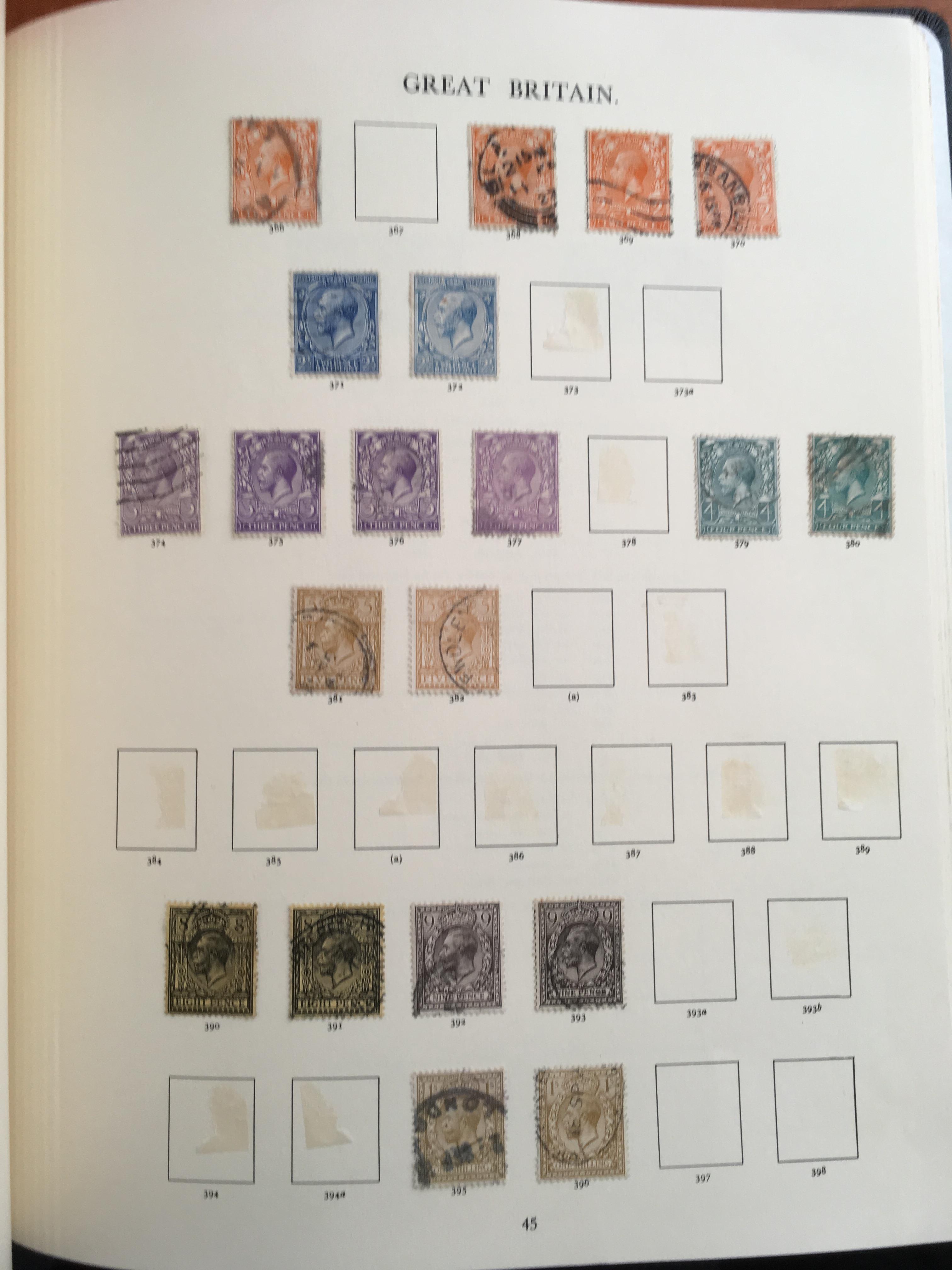 STAMPS: BOX WITH GB COLLECTIONS AND REMAINDERS IN TEN WINDSOR ALBUMS. - Image 30 of 49