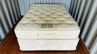 MARQUIS ROYAL INSPIRATIONS POCKET SPRUNG DOUBLE DIVAN BED WITH DRAWER BASE.