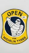 (R) OPEN FOR MICHELIN SIGN.