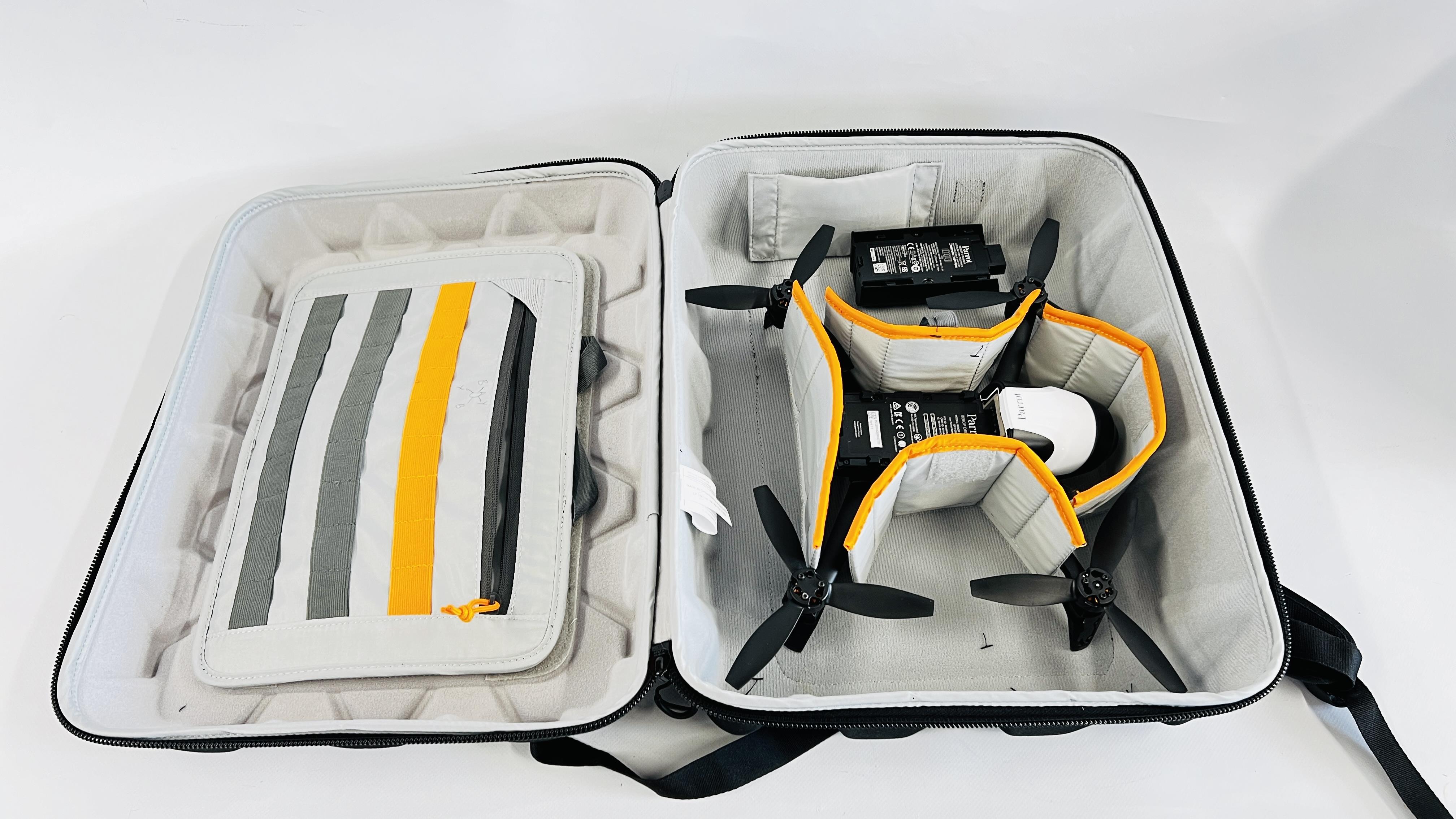 A PARROT BEBOP 2 FPV DRONE WITH LOPRO CARRY CASE AND ORIGINAL BOX - SOLD AS SEEN. - Image 2 of 9