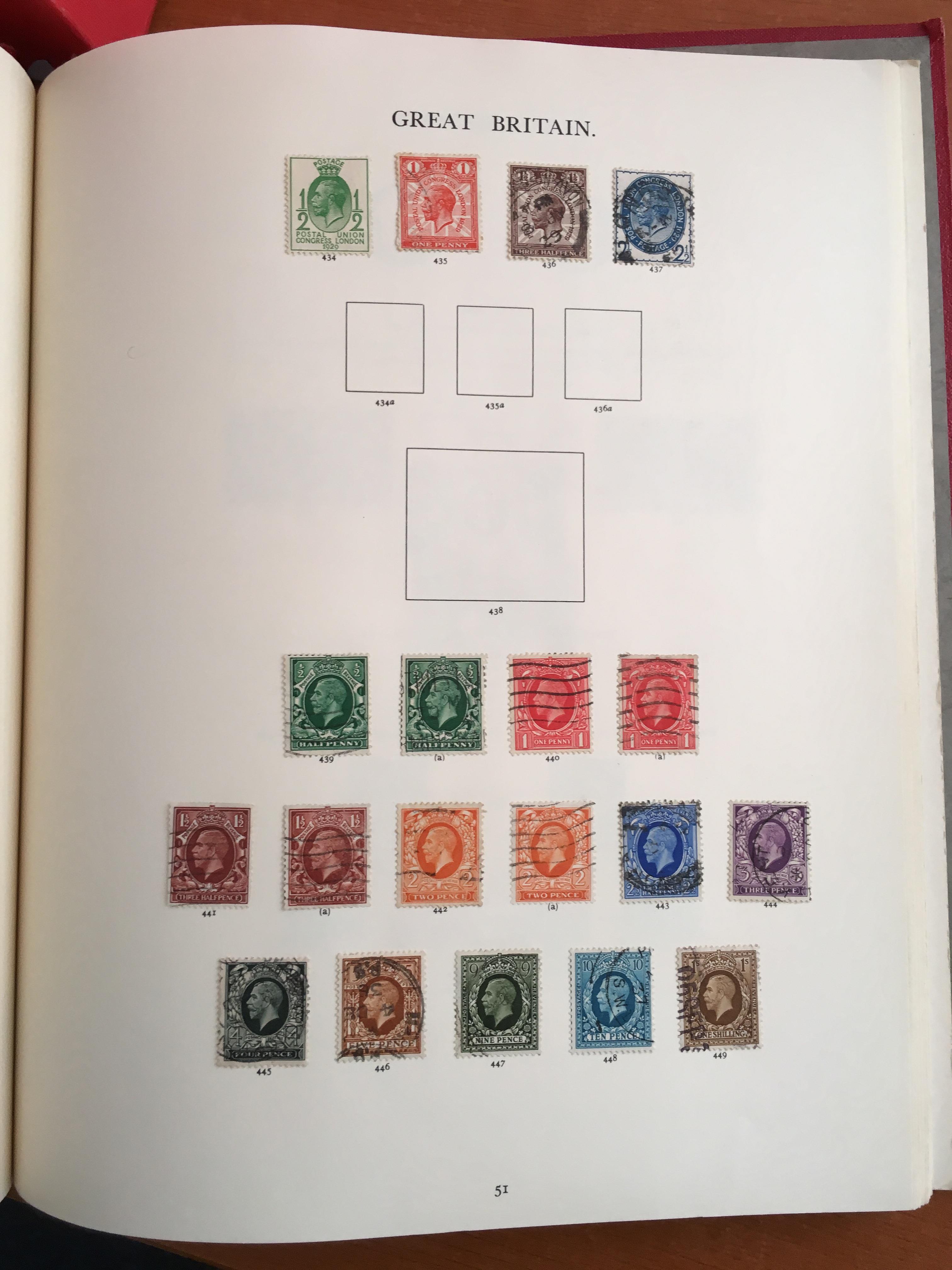 STAMPS: BOX WITH GB COLLECTIONS AND REMAINDERS IN TEN WINDSOR ALBUMS. - Image 7 of 49