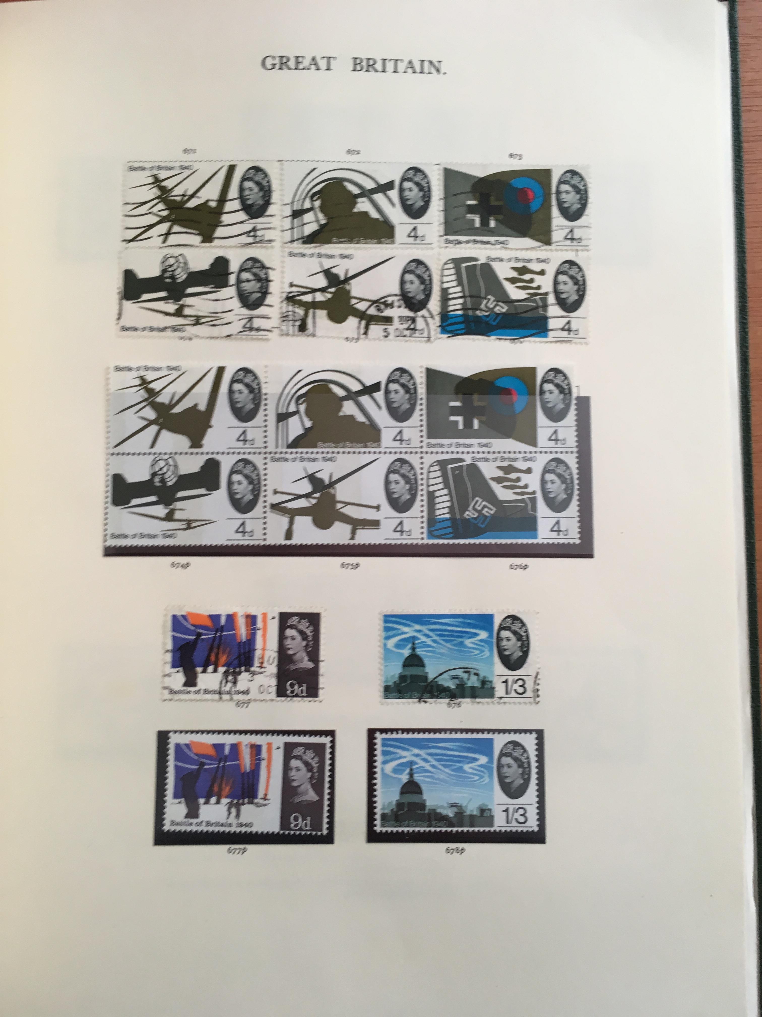 STAMPS: BOX WITH GB COLLECTIONS AND REMAINDERS IN TEN WINDSOR ALBUMS. - Image 36 of 49
