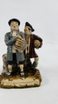 A VINTAGE STUDIO ART FIGURE SIGNED "ROOK", "BRANDY FOR THE PARSON".