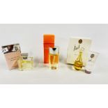 A GROUP OF BOXED PART USED FRAGRANCES TO INCLUDE "CHRISTIAN DIOR" J'ADORE GIFT SET,