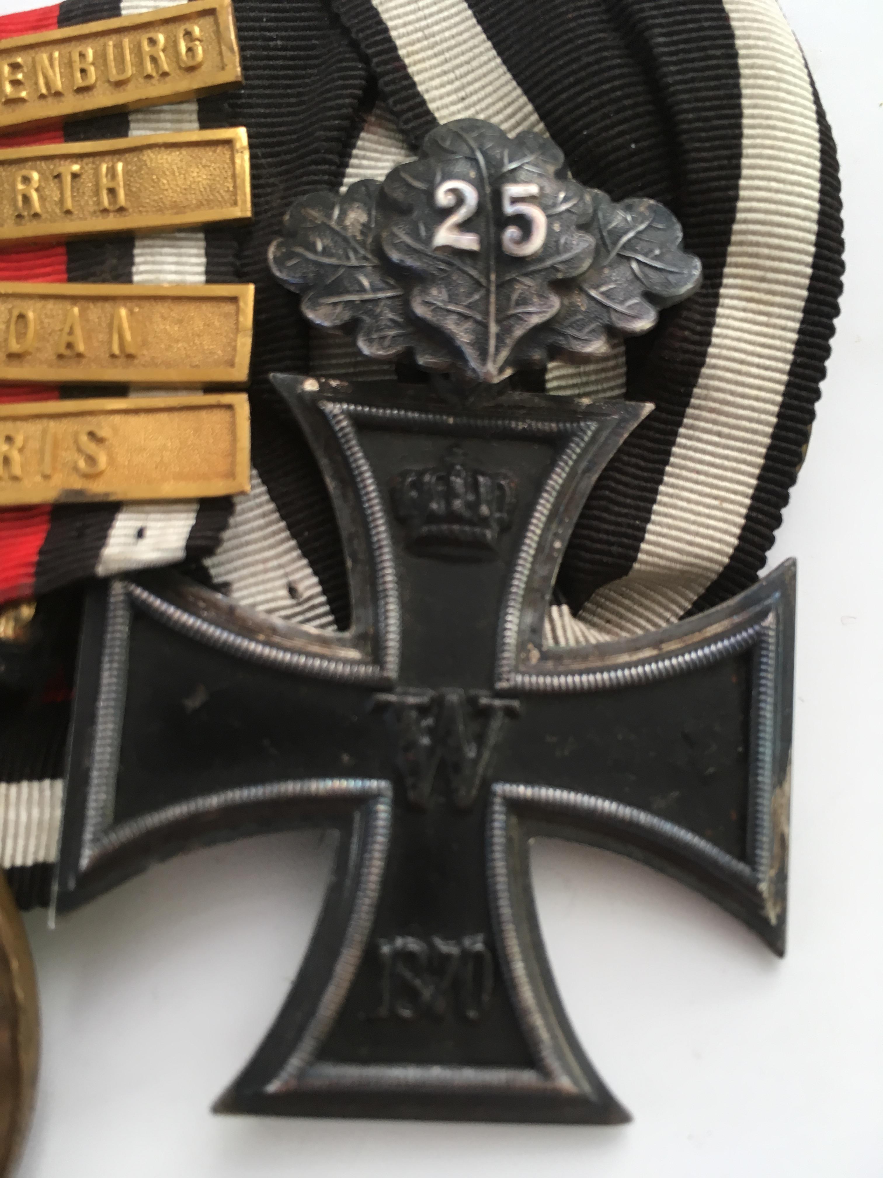 MEDALS: GERMAN MOUNTED IRON CROSS 1870 WITH 25 YEARS OAKLEAVES, - Image 3 of 8