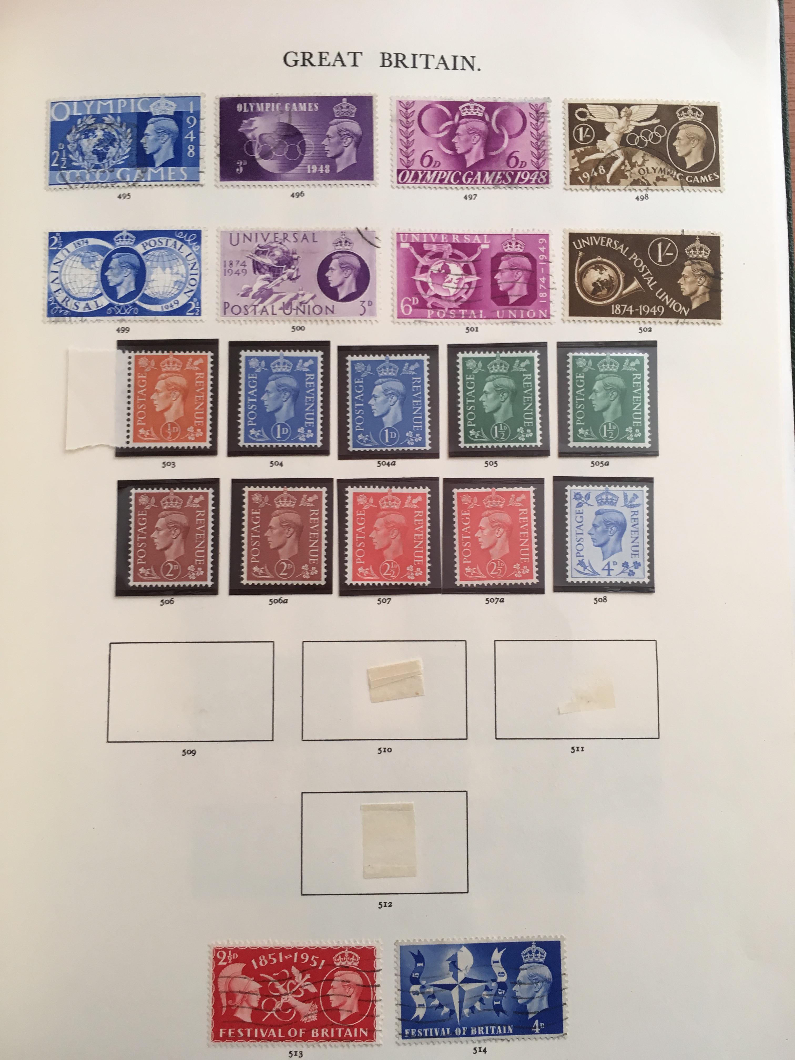 STAMPS: BOX WITH GB COLLECTIONS AND REMAINDERS IN TEN WINDSOR ALBUMS. - Image 39 of 49