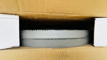 3 X AS NEW COMMERCIAL BAND SAW BLADES.