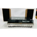 A FERGUSON STUDIO 50D HIFI SYSTEM RECORD/RADIO/TAPE (COLLECTORS ITEM ONLY) ALONG WITH A PAIR OF