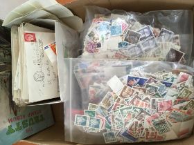 STAMPS: BOX OF MAINLY LOOSE STAMPS, GB, NATAL, ETC.