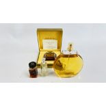 A BOXED JOY DE JEAN PATOLE PARIS PERFUME ALONG WITH 3 OTHER VINTAGE PERFUMES INCLUDING BALMAIN ETC.