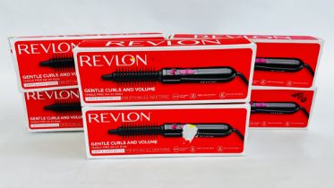 6 X REVLON TANGLE FREE HOT AIR STYLERS BOXED - SOLD AS SEEN.