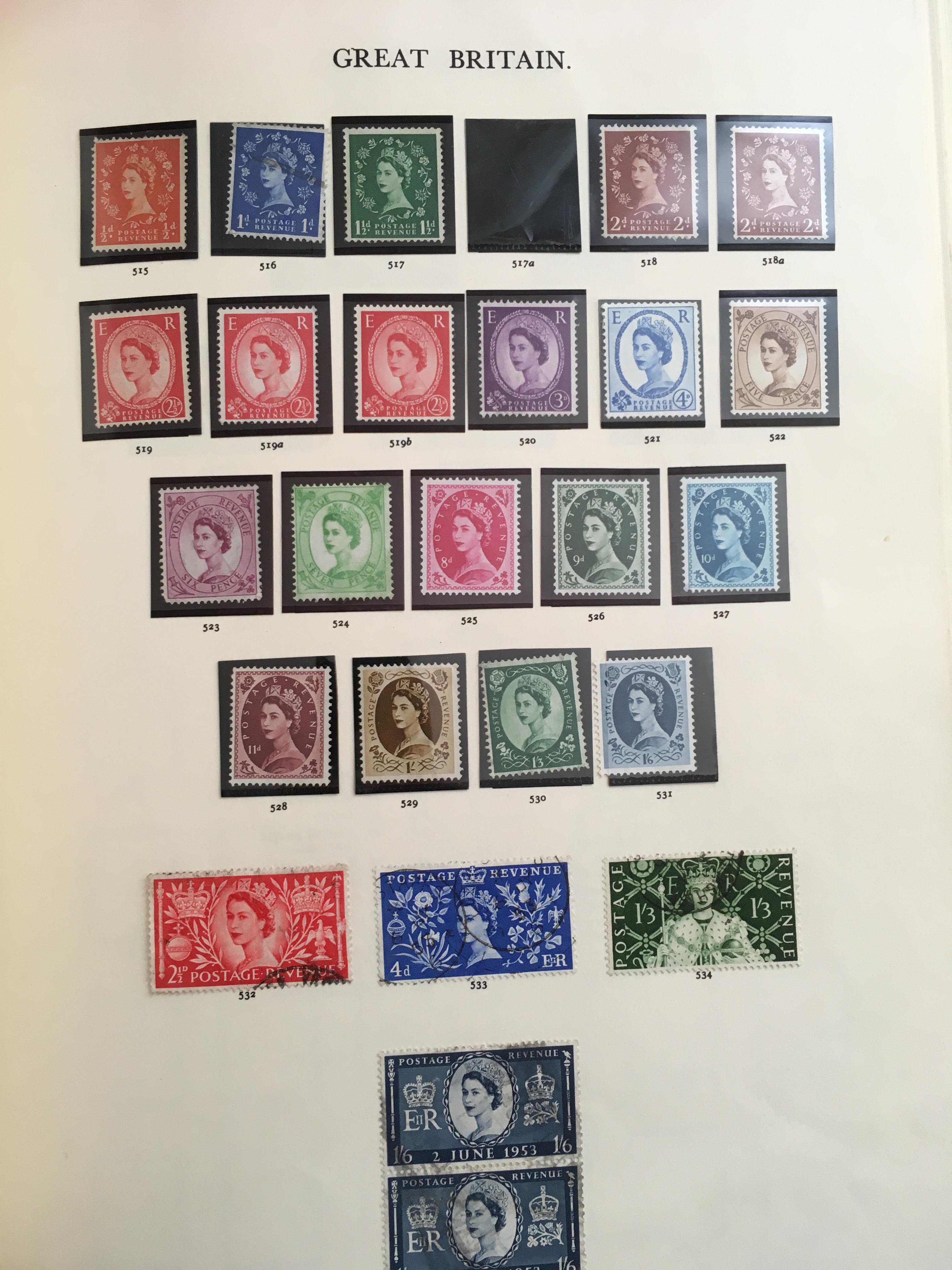 STAMPS: BOX WITH GB COLLECTIONS AND REMAINDERS IN TEN WINDSOR ALBUMS. - Image 20 of 49